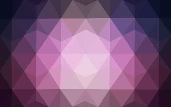 Donker paars veelhoekige ontwerppatroon, die bestaan uit driehoeken en verloop in origami stijl. — Stockvector