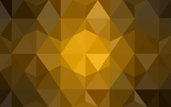 Poligonal warna jingga gelap, yang terdiri dari segitiga dan gradien dalam gaya origami . - Stok Vektor