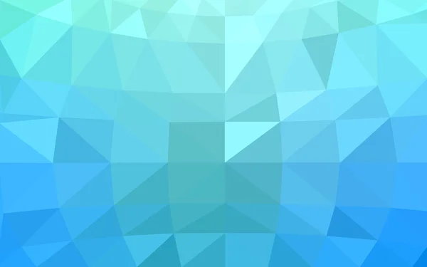 Modèle polygonal bleu clair, vert, qui se composent de triangles et de dégradés dans le style origami — Image vectorielle