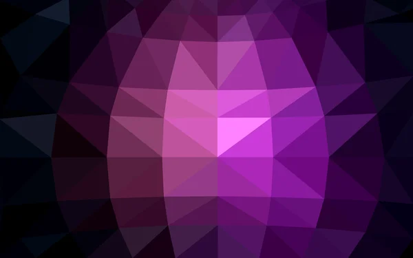 Mörk lila polygonal designmönster, som består av trianglar och lutningen i origami stil — Stock vektor