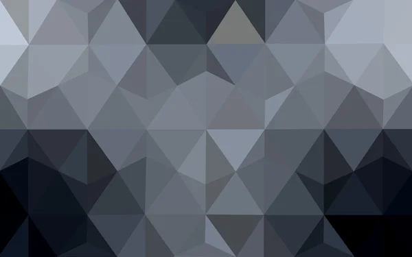 Gray polygonal design pattern, which consist of triangles and gradient in origami style. — Stock Vector