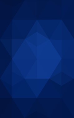 Üçgenler ve degrade origami tarzı oluşur koyu mavi köşeli tasarım deseni.