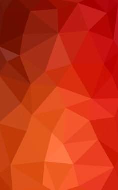 Üçgenler ve degrade origami tarzında oluşan ışık kırmızı köşeli tasarım deseni