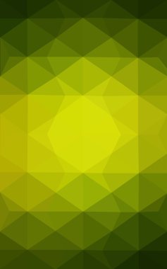 Üçgenler ve degrade origami tarzı oluşur yeşil köşeli tasarım deseni.