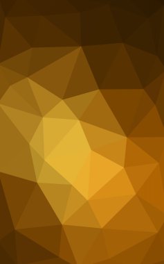 Üçgenler ve degrade origami tarzında oluşan koyu turuncu poligonal tasarım deseni