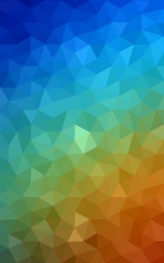 Üçgenler ve degrade origami tarzı oluşur çok renkli koyu poligonal tasarım deseni.