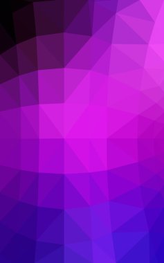 Pembe, mavi köşeli tasarım deseni, hangi üçgenler ve degrade origami tarzında oluşan ışık