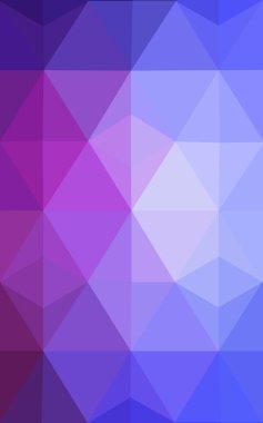 Üçgenler ve degrade origami tarzı oluşur çok renkli mavi, kırmızı kenarlı tasarım deseni.