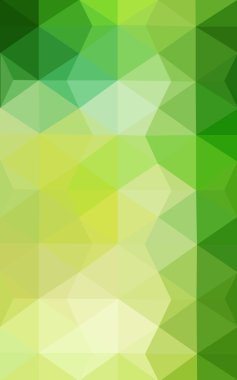 Üçgenler ve degrade origami tarzı oluşur yeşil köşeli tasarım deseni.