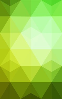 Üçgenler ve degrade origami tarzı oluşur yeşil köşeli tasarım deseni.