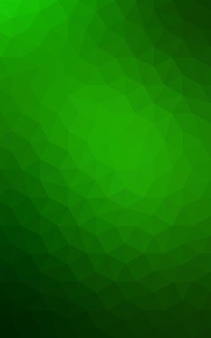 Üçgenler ve degrade origami tarzı oluşur yeşil köşeli tasarım deseni.