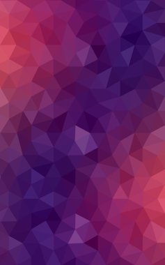 Üçgenler ve degrade origami tarzı oluşur çok renkli koyu pembe, sarı poligonal tasarım deseni.