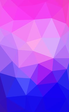 Pembe, mavi köşeli tasarım deseni, hangi üçgenler ve degrade origami tarzında oluşan ışık