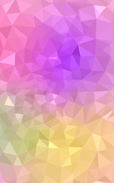 삼각형 및 그라데이션 종이 접기 스타일에서로 구성 된 멀티 컬러 핑크, 노랑, 다각형 디자인 패턴. — 스톡 사진
