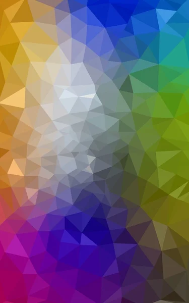 Modello di disegno poligonale multicolore, che consiste di triangoli e gradiente in stile origami . — Foto Stock