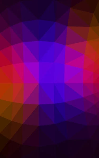 Azul escuro, padrão de design poligonal vermelho, que consistem em triângulos e gradiente no estilo origami — Fotografia de Stock