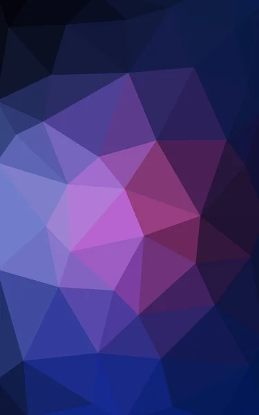 Σκούρο ροζ, μπλε πολυγωνικό design pattern, που αποτελείται από τρίγωνα και κλίση στο στυλ του origami — Φωτογραφία Αρχείου
