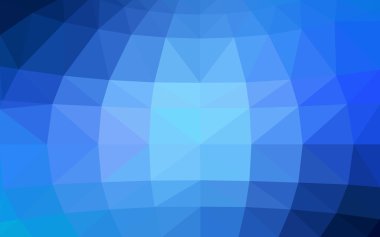 Üçgenler ve degrade origami tarzında oluşan ışık mavi köşeli tasarım deseni