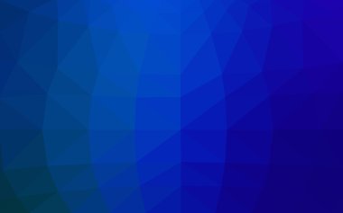 Üçgenler ve degrade origami tarzı oluşur koyu mavi köşeli tasarım deseni