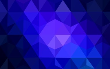 Üçgenler ve degrade origami tarzı oluşur koyu mavi köşeli tasarım deseni.