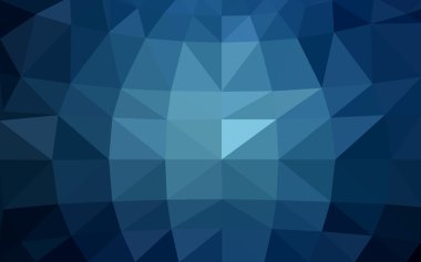 Üçgenler ve degrade origami tarzı oluşur koyu mavi köşeli tasarım deseni