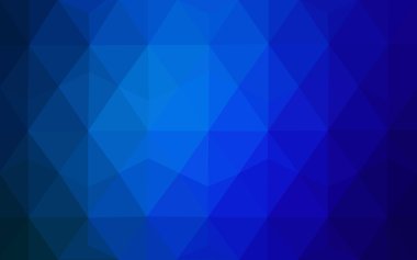 Üçgenler ve degrade origami tarzı oluşur koyu mavi köşeli tasarım deseni.