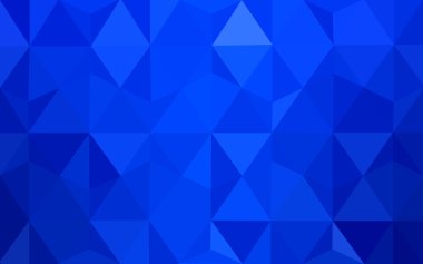 Üçgenler ve degrade origami tarzı oluşur mavi köşeli tasarım deseni.