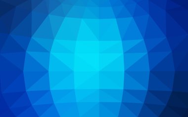 Üçgenler ve degrade origami tarzında oluşan ışık mavi köşeli tasarım deseni