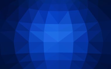 Üçgenler ve degrade origami tarzı oluşur koyu mavi köşeli tasarım deseni