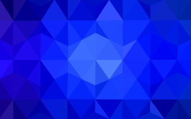 Üçgenler ve degrade origami tarzı oluşur koyu mavi köşeli tasarım deseni.