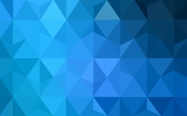 Üçgenler ve degrade origami tarzı oluşur koyu mavi köşeli tasarım deseni.