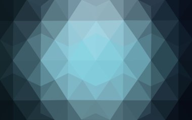 Üçgenler ve degrade origami tarzı oluşur koyu mavi köşeli tasarım deseni.