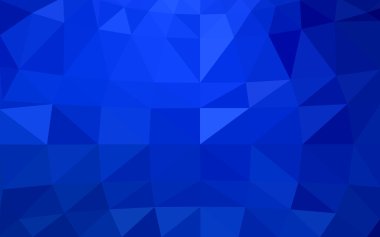 Üçgenler ve degrade origami tarzı oluşur koyu mavi köşeli tasarım deseni