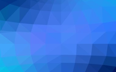 Üçgenler ve degrade origami tarzında oluşan ışık mavi köşeli tasarım deseni