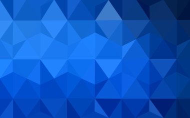 Üçgenler ve degrade origami tarzı oluşur koyu mavi köşeli tasarım deseni.