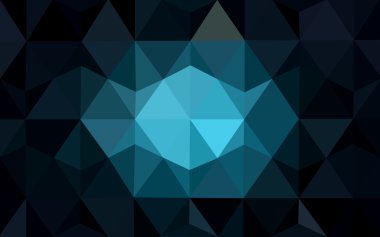 Üçgenler ve degrade origami tarzı oluşur koyu mavi köşeli tasarım deseni.