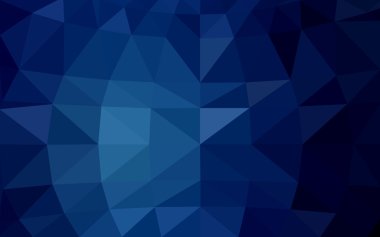 Üçgenler ve degrade origami tarzı oluşur koyu mavi köşeli tasarım deseni