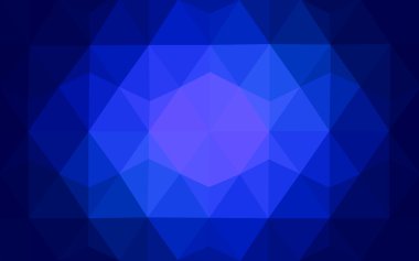 Üçgenler ve degrade origami tarzı oluşur koyu mavi köşeli tasarım deseni.