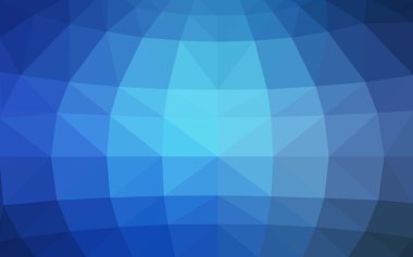 Üçgenler ve degrade origami tarzında oluşan ışık mavi köşeli tasarım deseni