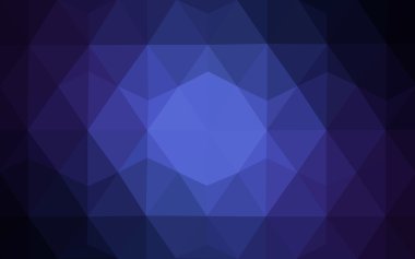 Üçgenler ve degrade origami tarzı oluşur koyu mavi köşeli tasarım deseni.