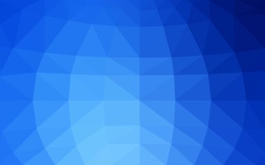 Üçgenler ve degrade origami tarzında oluşan ışık mavi köşeli tasarım deseni