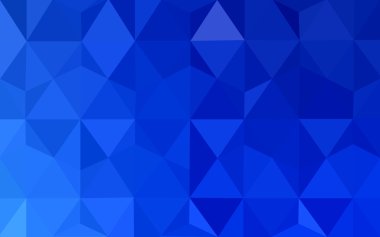 Üçgenler ve degrade origami tarzı oluşur mavi köşeli tasarım deseni.