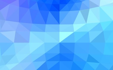 Üçgenler ve degrade origami tarzında oluşan ışık mavi köşeli tasarım deseni