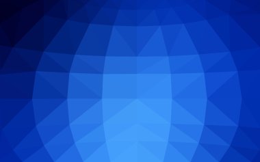 Üçgenler ve degrade origami tarzında oluşan ışık mavi köşeli tasarım deseni