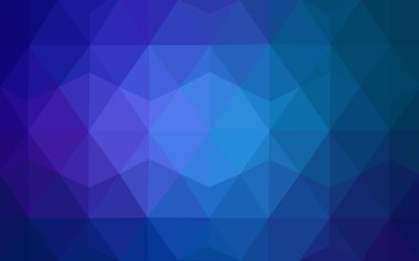 Üçgenler ve degrade origami tarzı oluşur koyu mavi köşeli tasarım deseni.