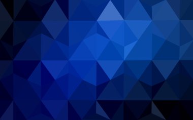 Üçgenler ve degrade origami tarzı oluşur koyu mavi köşeli tasarım deseni.