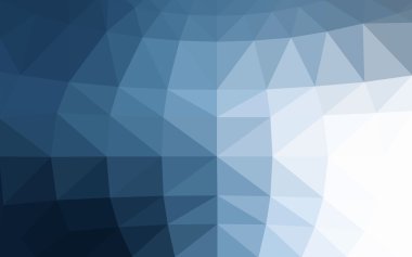 Üçgenler ve degrade origami tarzında oluşan ışık mavi köşeli tasarım deseni