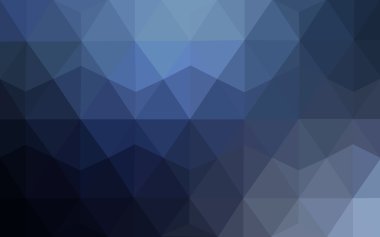 Üçgenler ve degrade origami tarzı oluşur koyu mavi köşeli tasarım deseni.