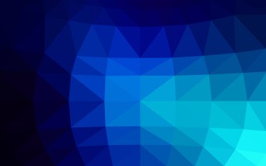 Üçgenler ve degrade origami tarzı oluşur koyu mavi köşeli tasarım deseni