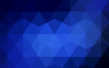 Üçgenler ve degrade origami tarzı oluşur koyu mavi köşeli tasarım deseni.